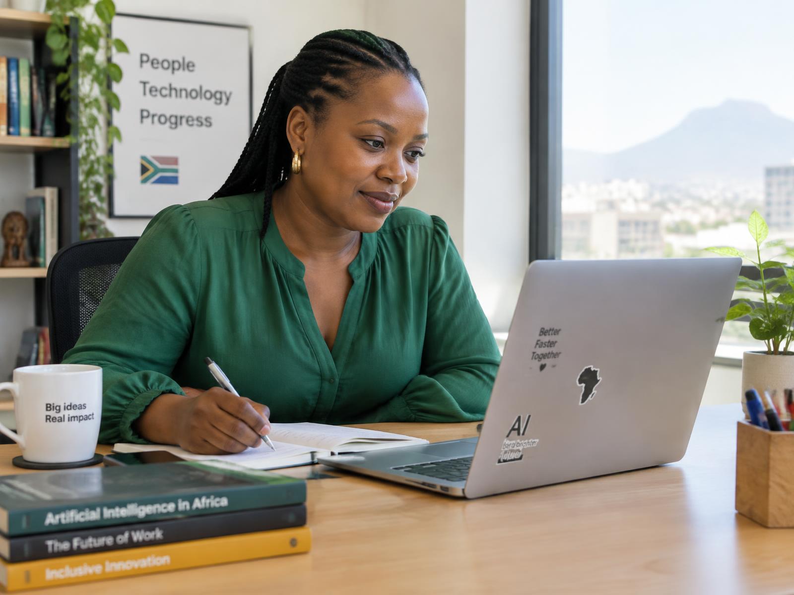 South Africans collaborating on practical learning activities